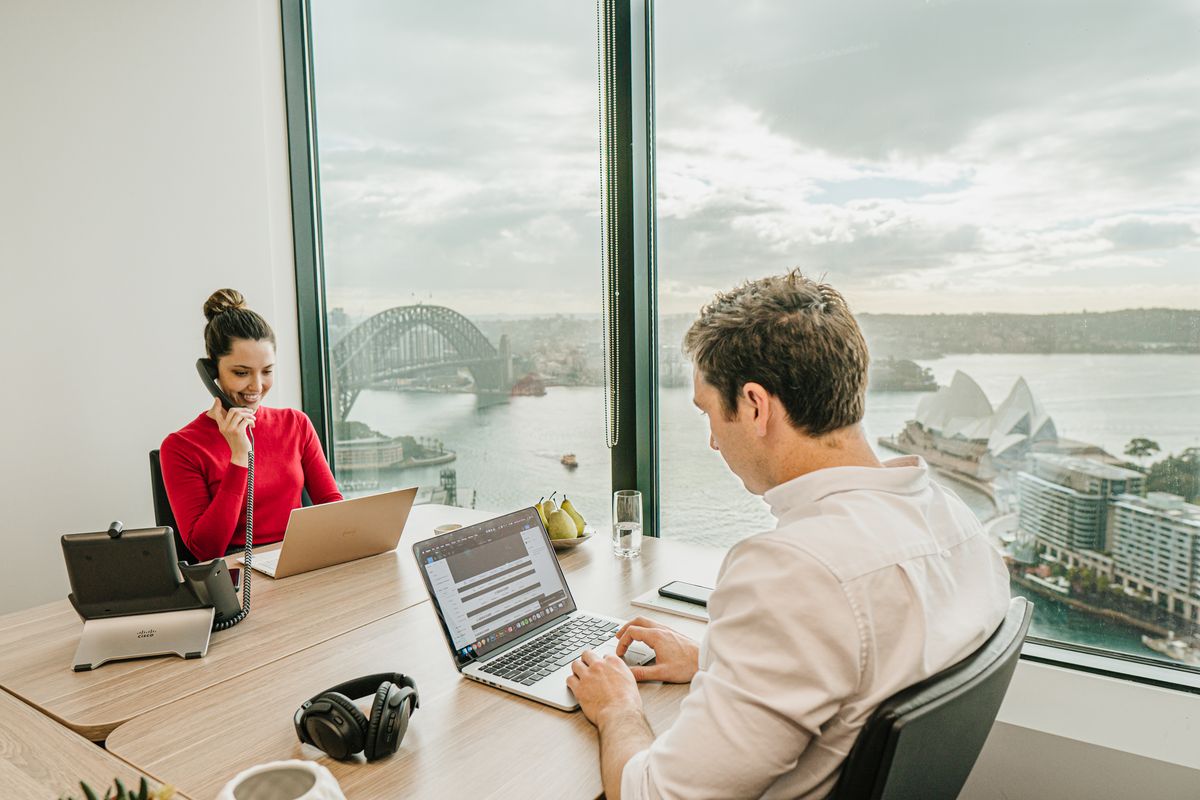 Sydney skyline at sunset