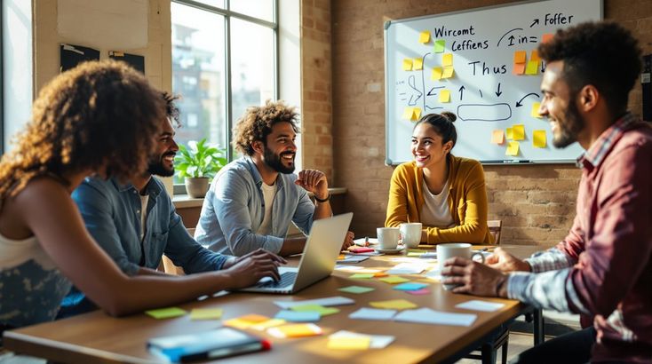 Laptop with a clear financial dashboard